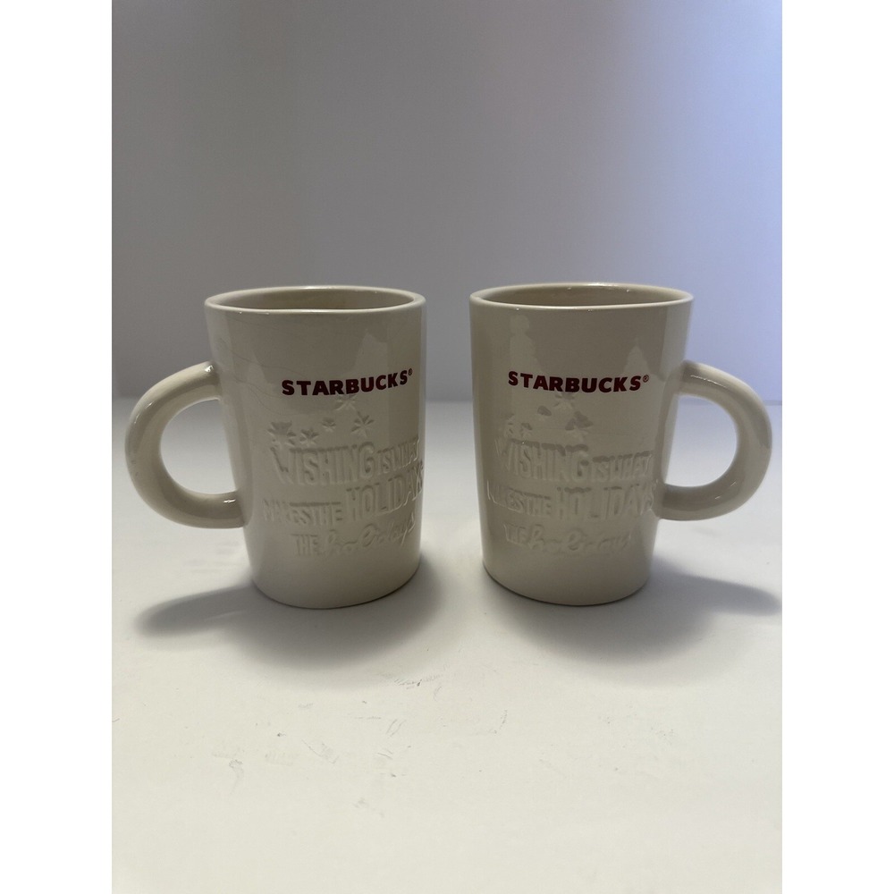 Starbucks 10 fl‎ oz coffee mugs lot of 2
